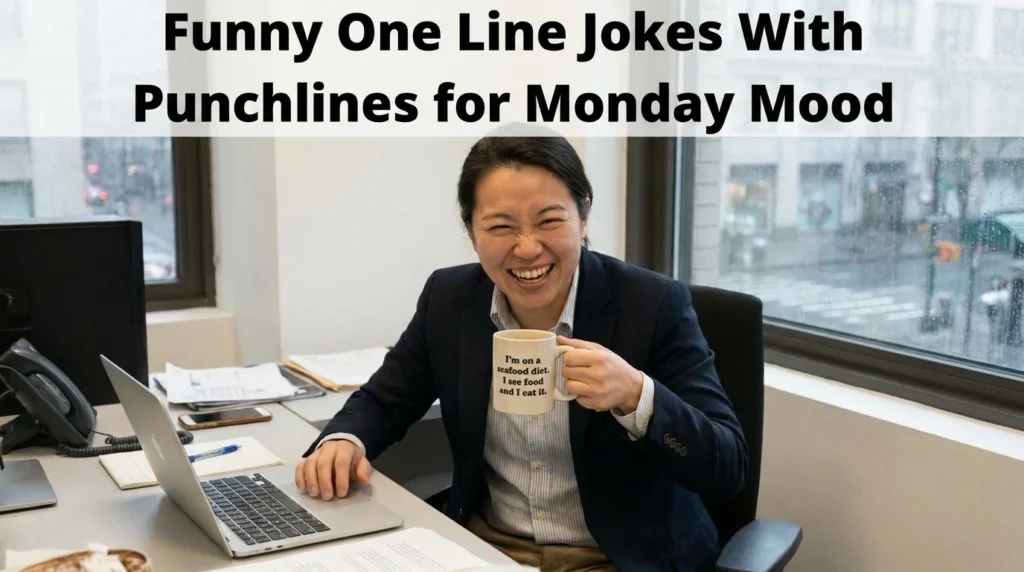 Funny One Line Jokes With Punchlines for Monday Mood