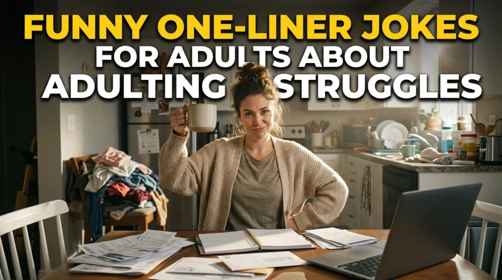 Funny One-Liner Jokes For Adults About Adulting Struggles