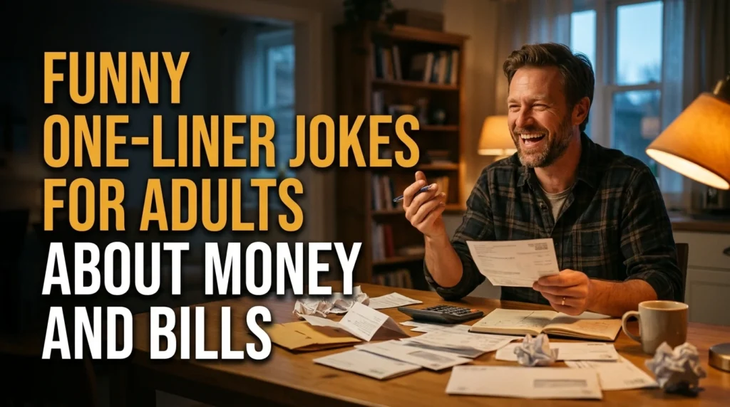 Funny One-Liner Jokes For Adults About Money And Bills