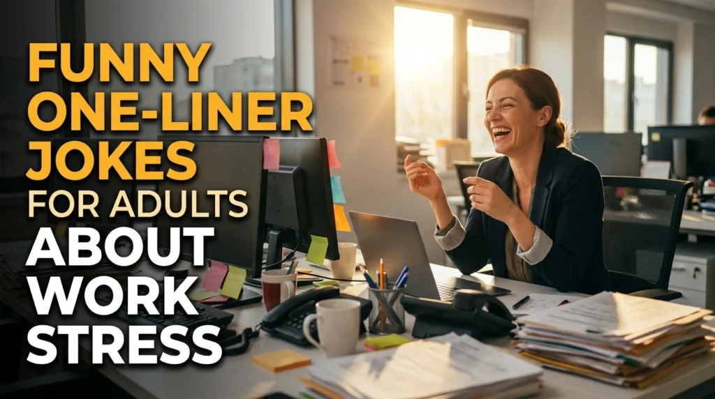 Funny One-Liner Jokes For Adults About Work Stress