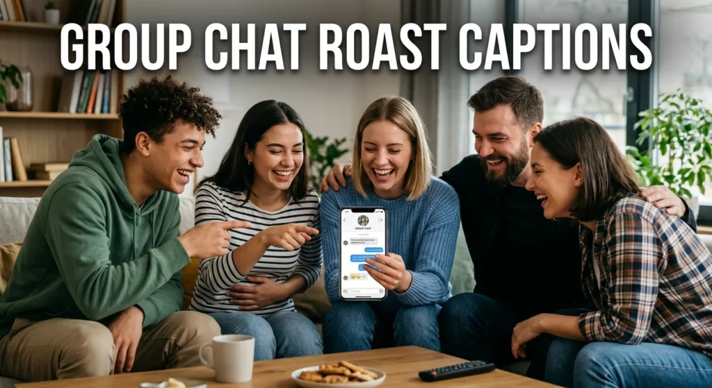 Group Chat Roast Captions