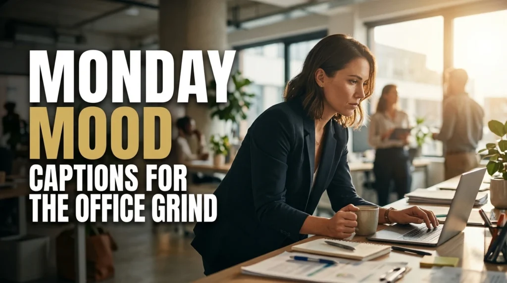 Monday Mood Captions For The Office Grind