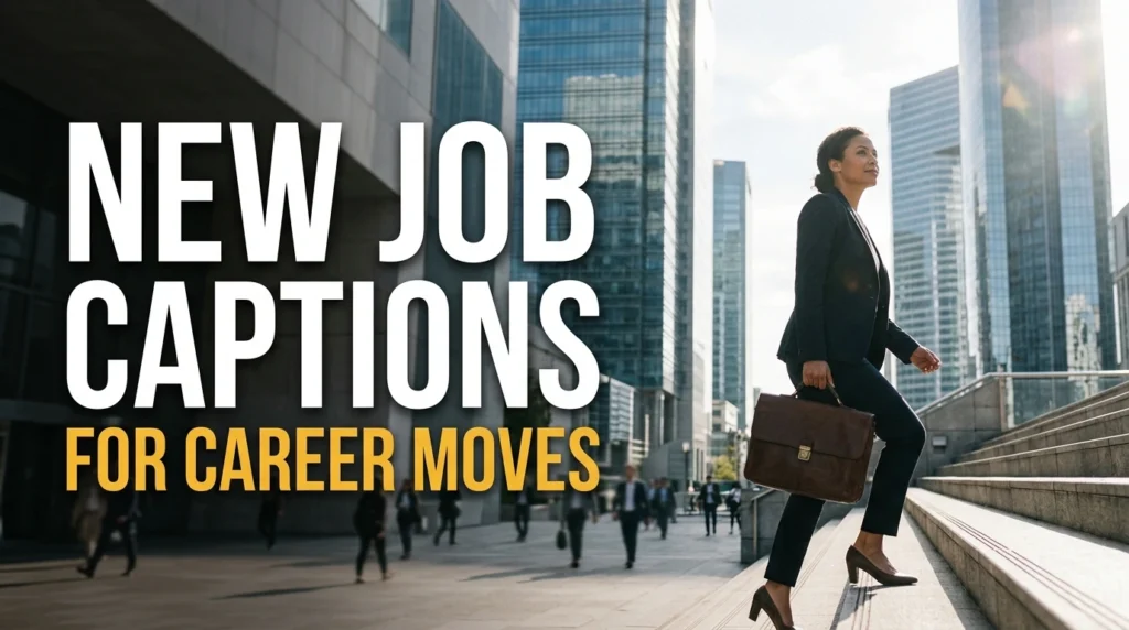 New Job Captions For Career Moves