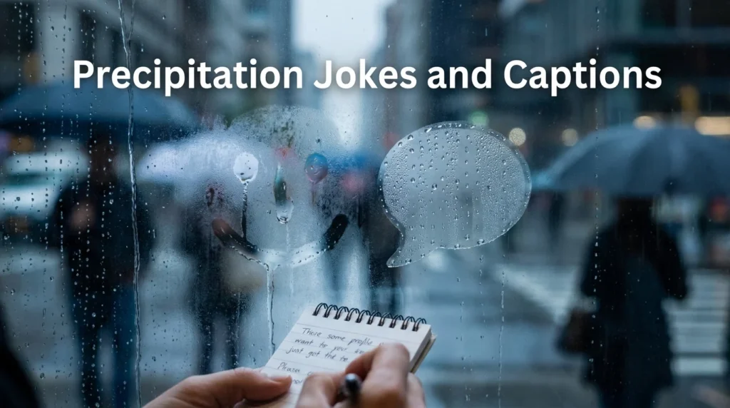 Precipitation Jokes and Captions