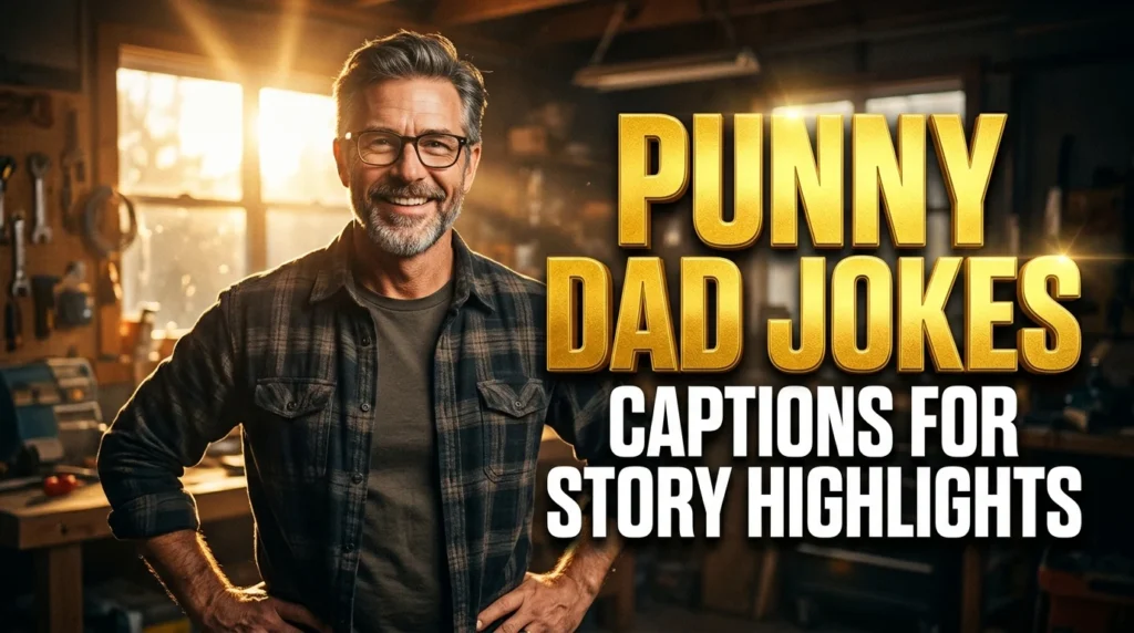 Punny Dad Jokes Captions for Story Highlights