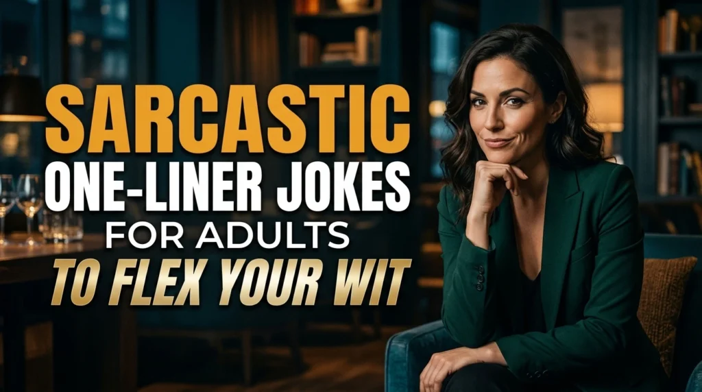 Sarcastic One-Liner Jokes For Adults To Flex Your Wit
