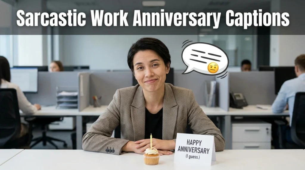 Sarcastic Work Anniversary Captions