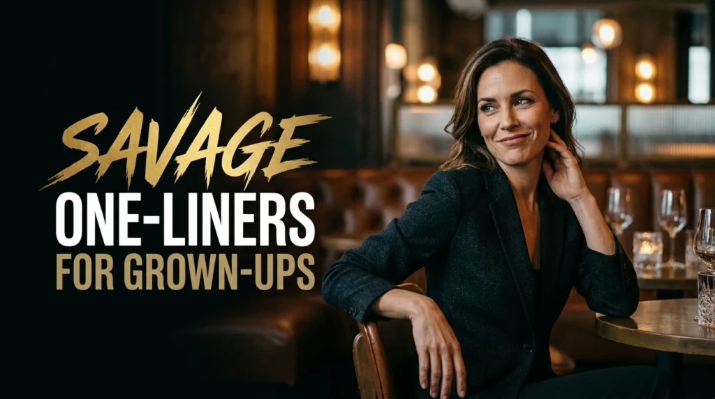 Savage One-Liners for Grown-Ups