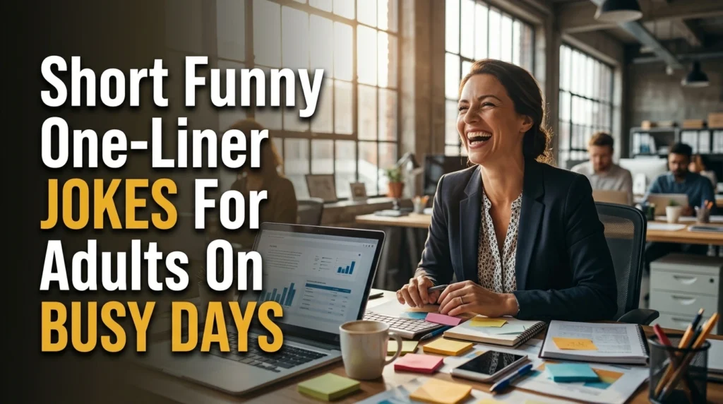 Short Funny One-Liner Jokes For Adults On Busy Days