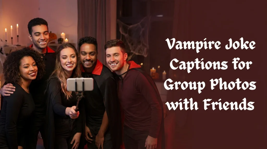 Vampire Joke Captions for Group Photos with Friends