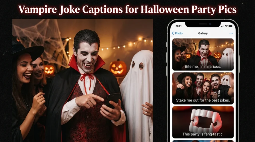 Vampire Joke Captions for Halloween Party Pics
