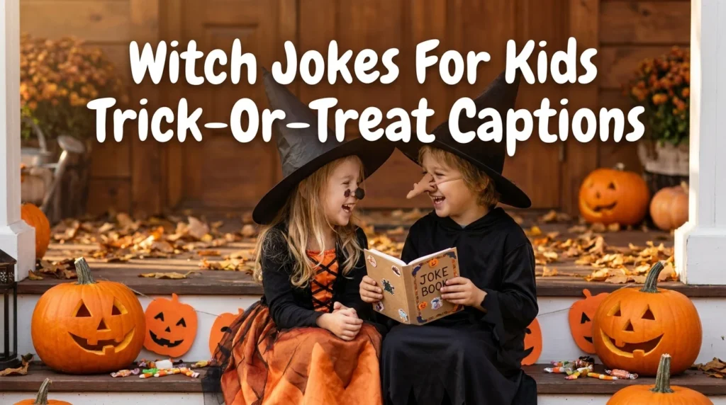 Witch Jokes For Kids Trick-Or-Treat Captions