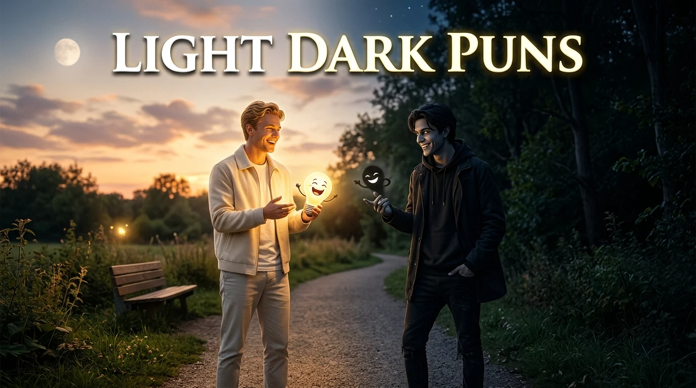 light dark puns