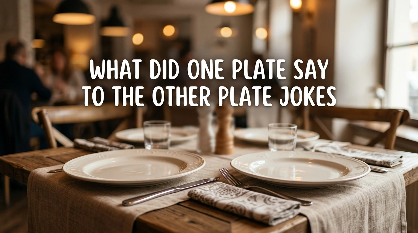 what did one plate say to other plate jokes