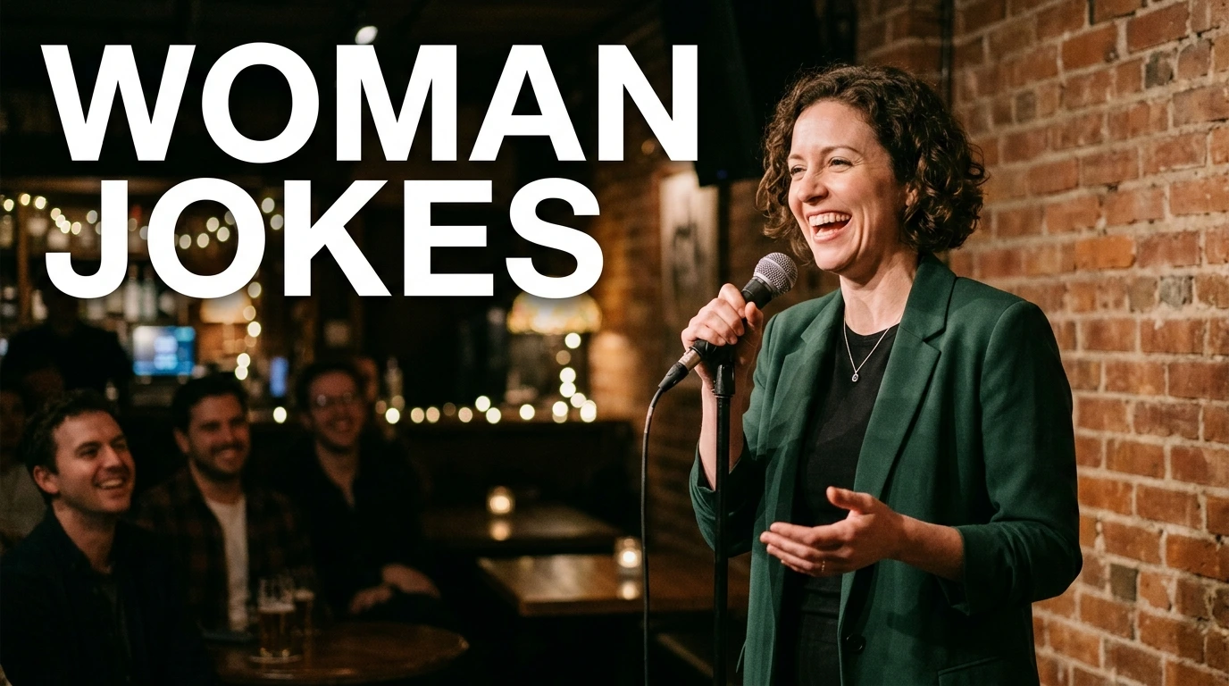 woman jokes