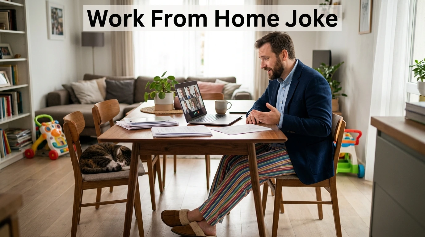 work from home joke