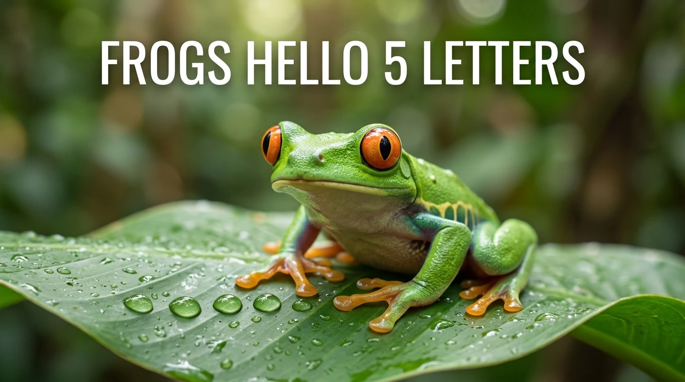 Frogs Hello 5 Letters