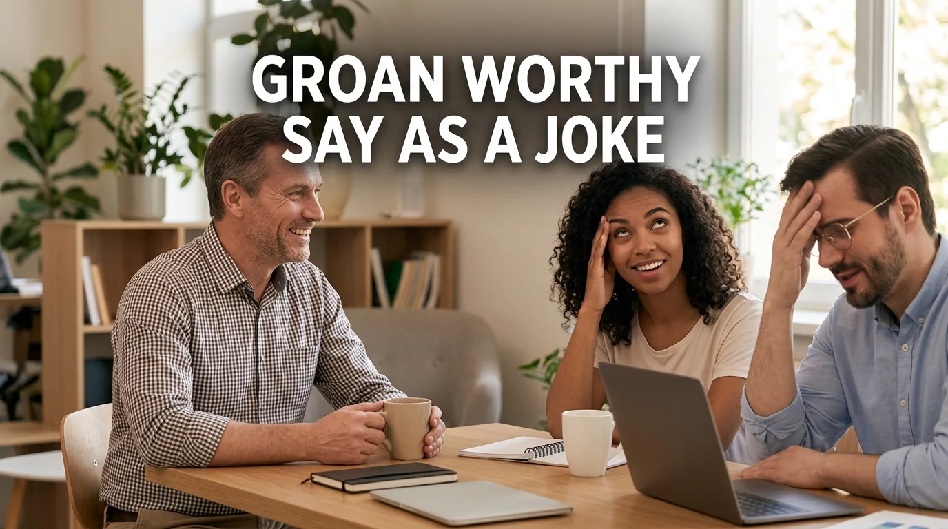 Groan Worthy Say As A Joke